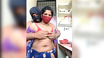 An Indian woman put on a balaclava and fucked a man in her vagina